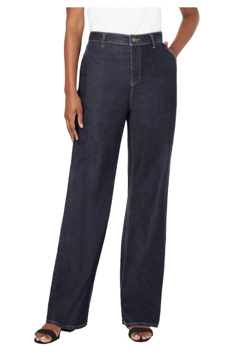True Fit Stretch Denim Wide Leg Jean, Main, color, INDIGO