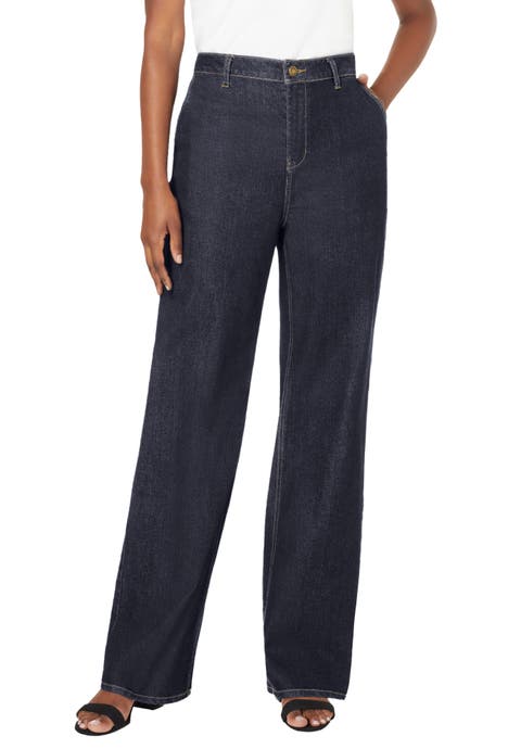 True Fit Stretch Denim Wide Leg Jean