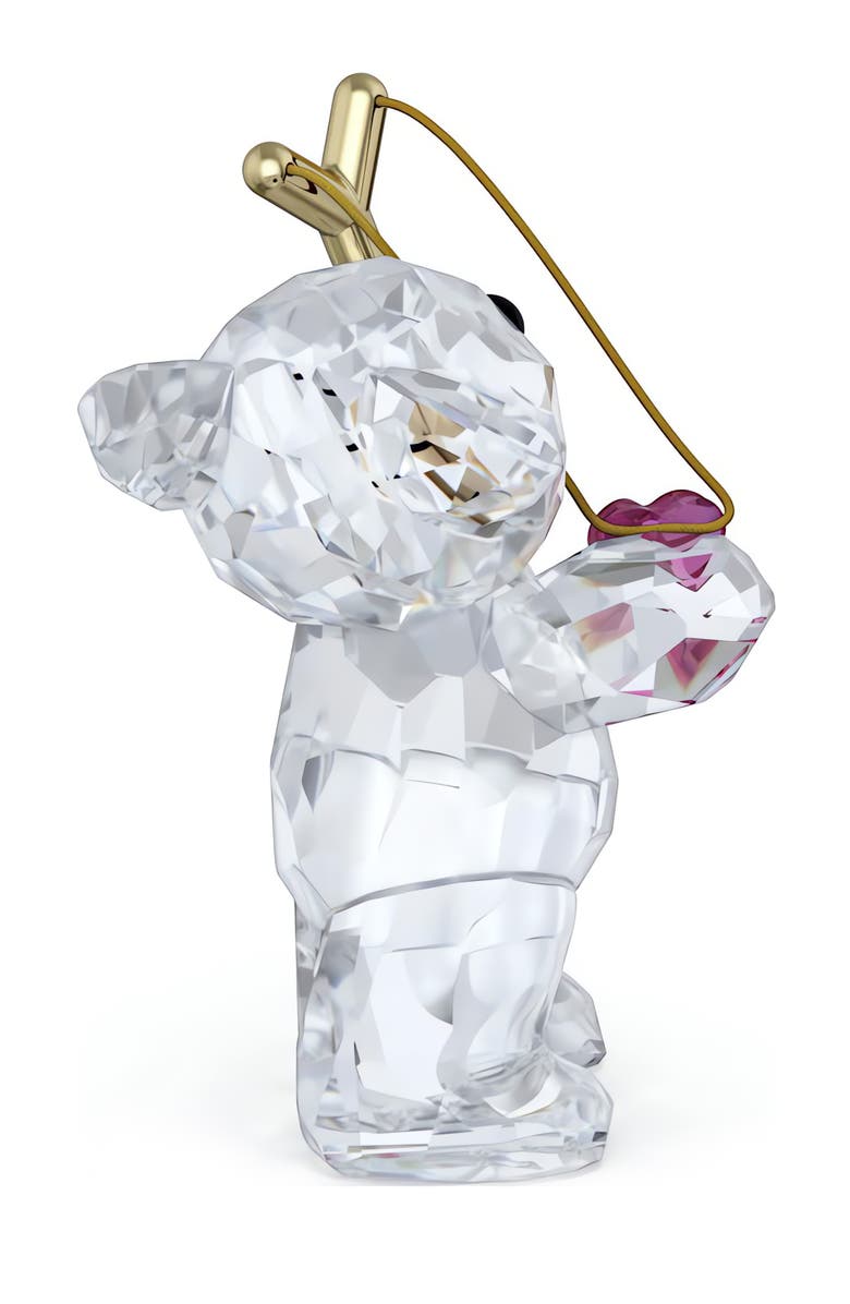 Swarovski Kris Bear Sending You Love Crystal Figurine, Alternate, color, Crystal Multi