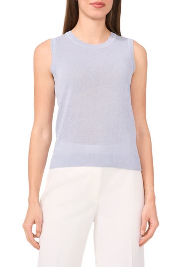 Halogen ® Crewneck Sweater Tank In Blue