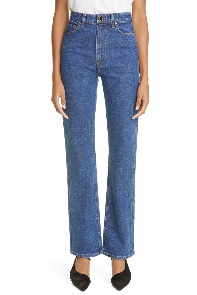The Danielle High Waist Straight Leg Jeans, Main, color, MONTGOMERY STRETCH