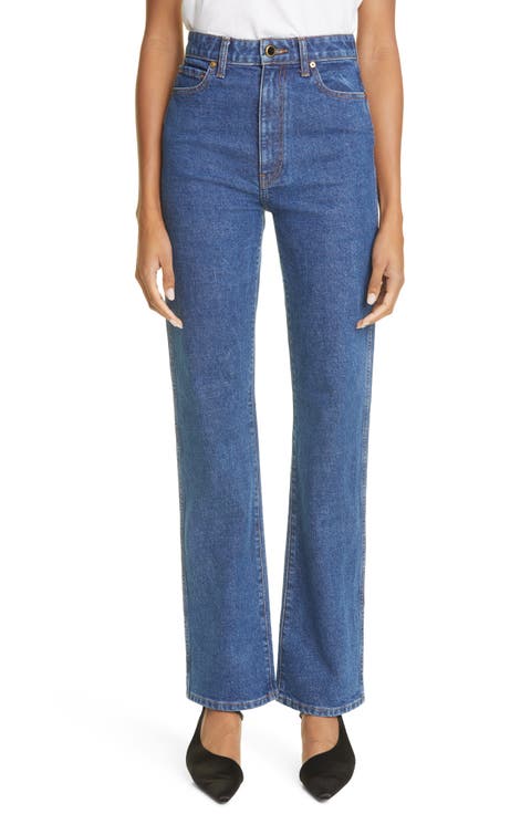 The Danielle High Waist Straight Leg Jeans