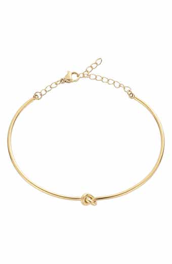 18K Gold Plated Twisted Knot Bracelet