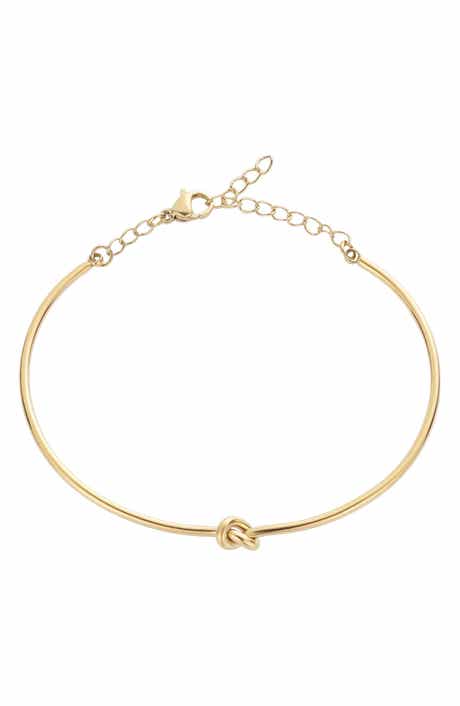 Adornia 18K Gold Plated Twisted Knot Bracelet