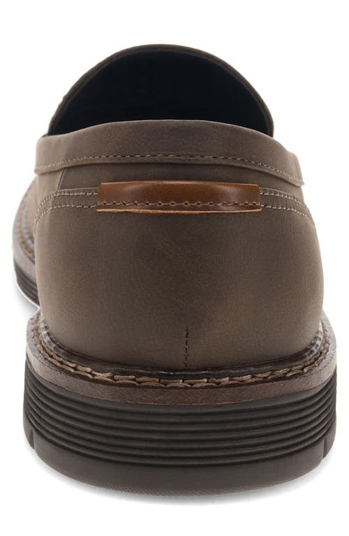 Dockers Mens Elmhurst Dress Casual Slip On Loafer Shoe In Dark Brown