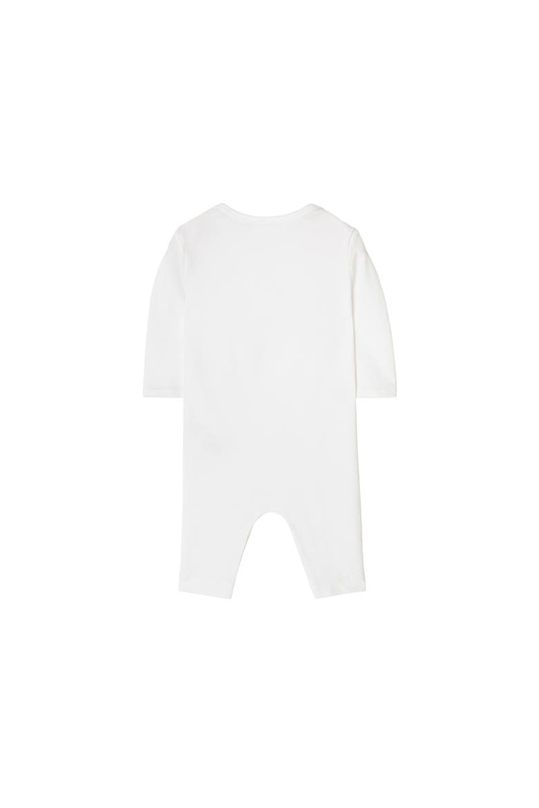 Thomas Bear & Friends Stretch Cotton Jumpsuit, Alternate, color, White