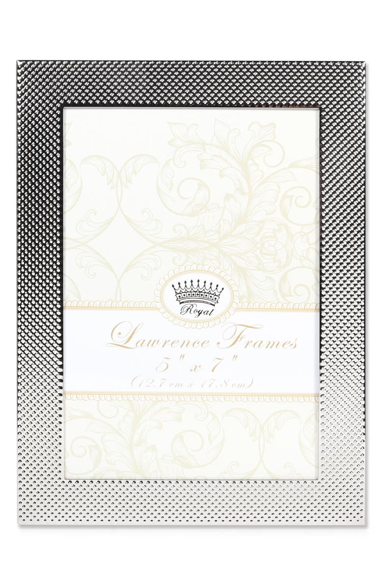 Lawrence Frames Fawn Beaded Picture Frame, 5"x7", Main, color, Silver