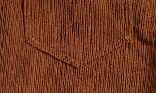 Tractr Kids' Wide Leg Corduroy Pants In Brown