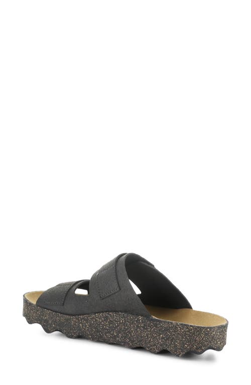 Asportuguesas By Fly London Cleek Platform Slide Sandal In Black