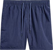 Vintage Summer Nylon Swim Trunks