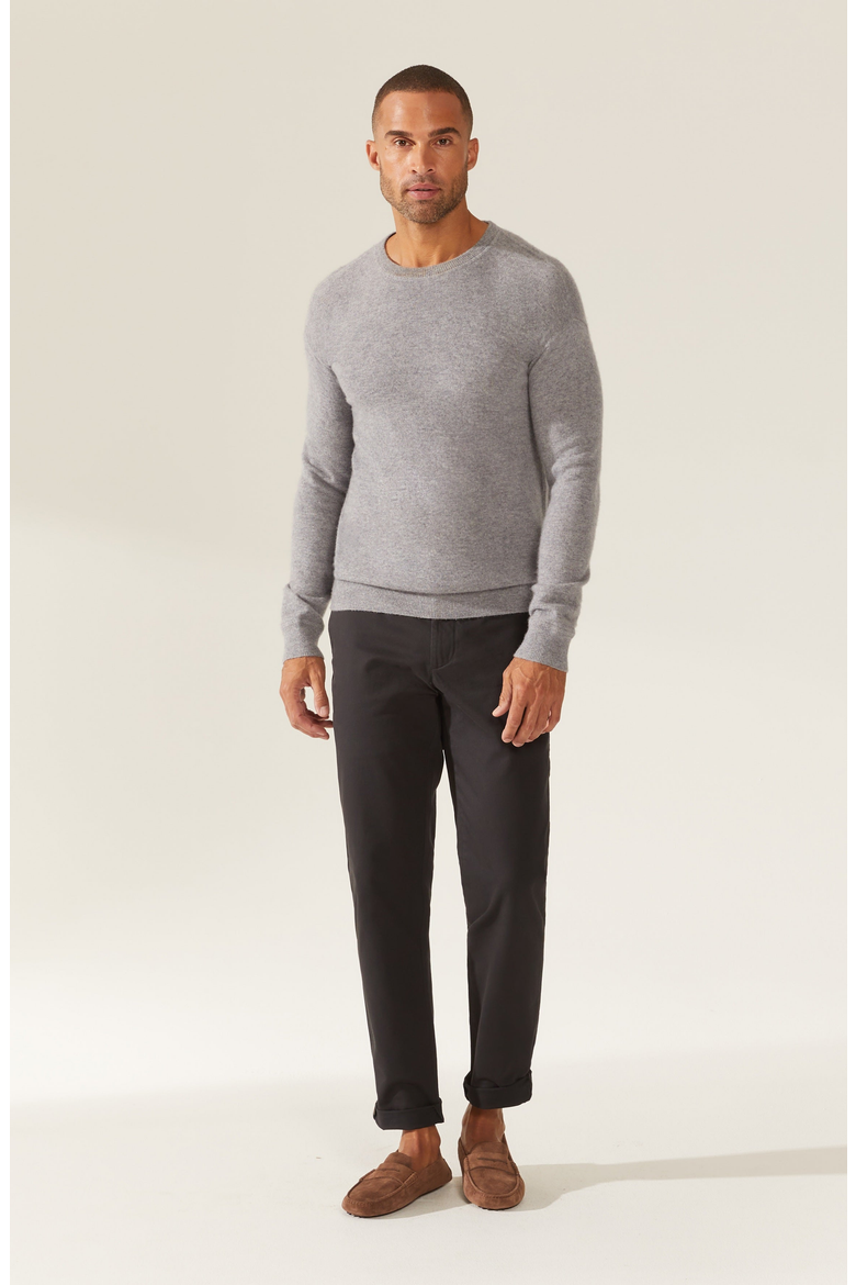 Mateo Cashmere Sweater, Alternate, color, Heather Grey