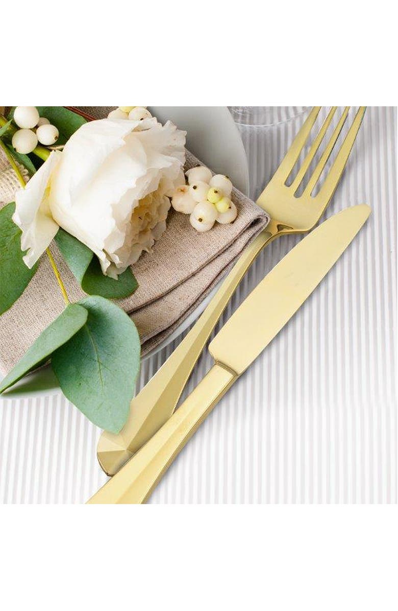 ARGENT ORFEVRES Belvoir Gold 20-Piece Flatware Set, Alternate, color, 