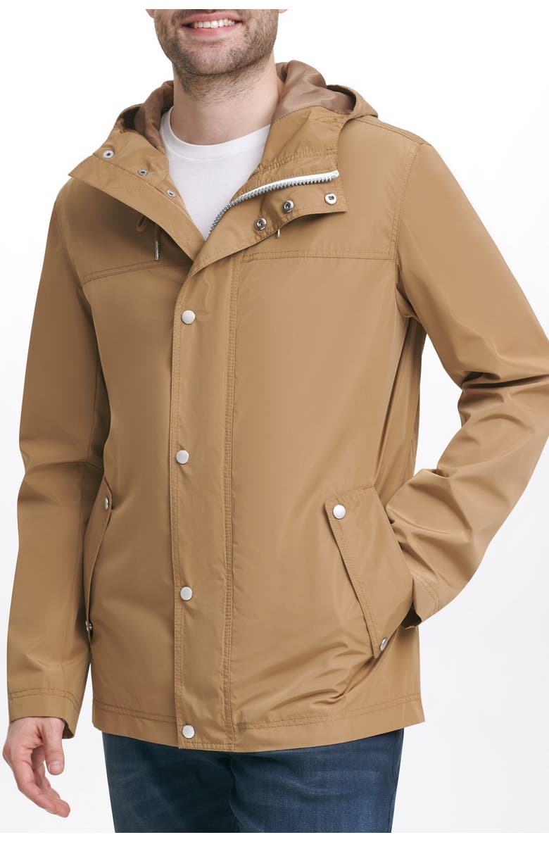 Cole Haan Packable Hooded Rain Jacket, Alternate, color, 