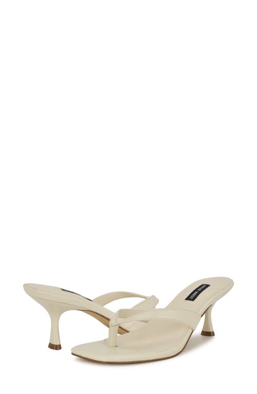 Nine West Andela Flip Flop In Ivory