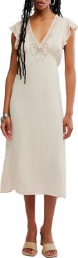 Free People Tied with Joy Midi Slipdress