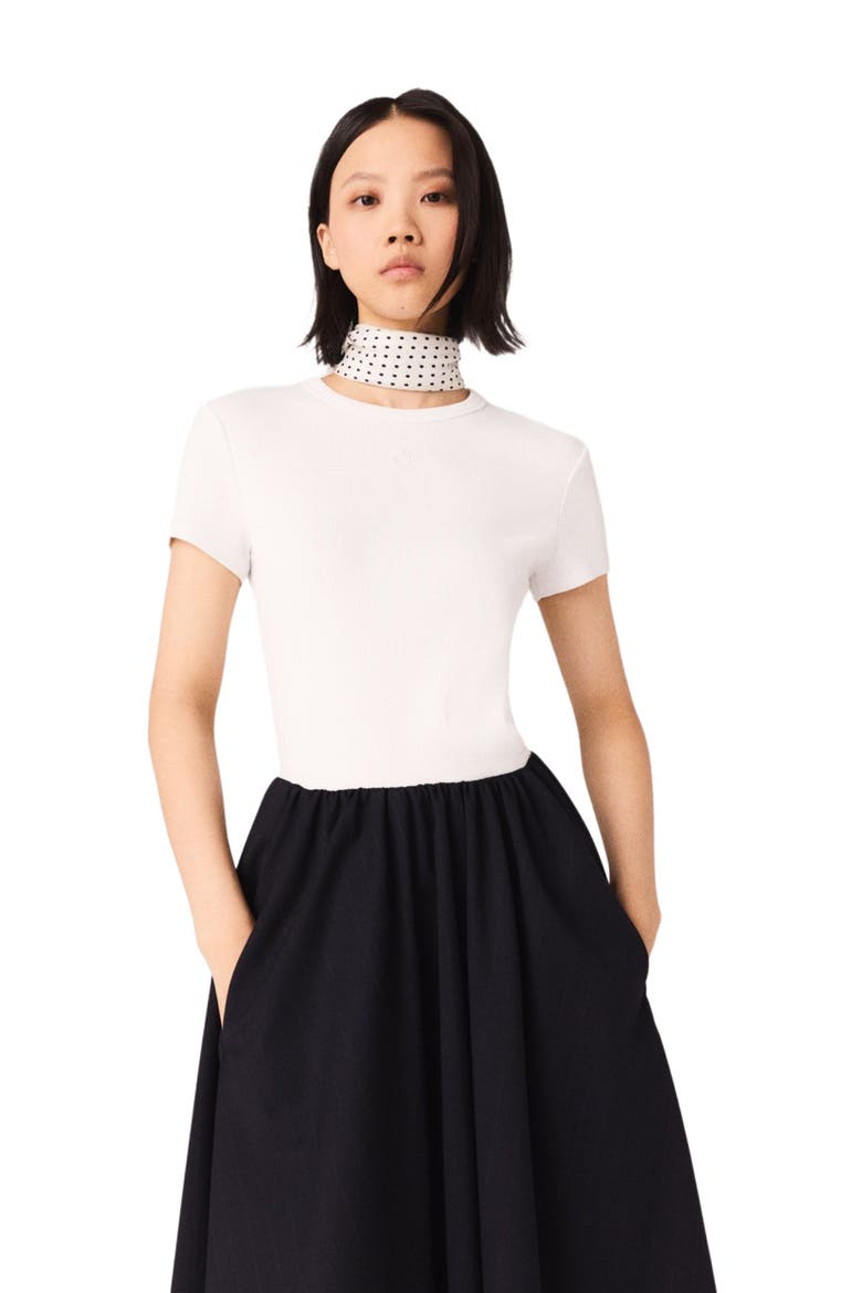 Cotton T-shirt, Alternate, color, White