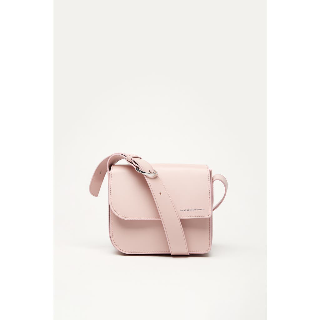 Want Les Essentiels De La Vie Want Les Essentiels Arch Smooth Leather Crossbody Bag In Blush