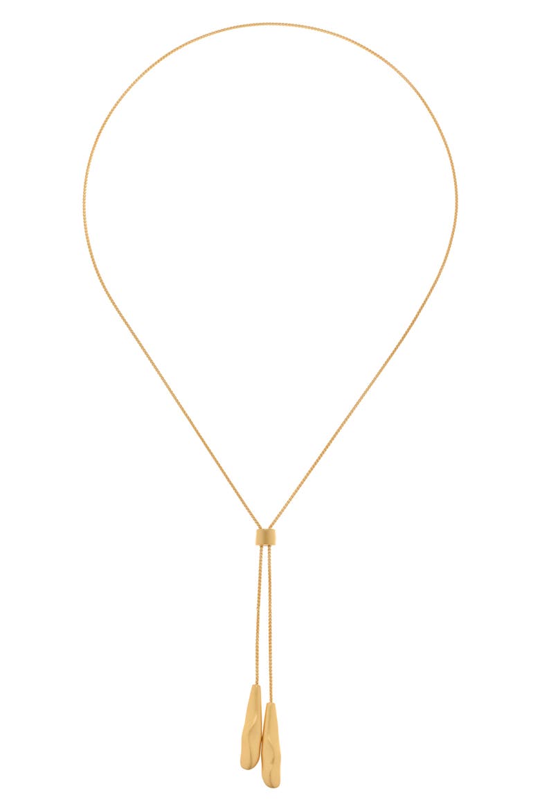 Tova Lariat Necklace, Alternate, color, GOLD TONE