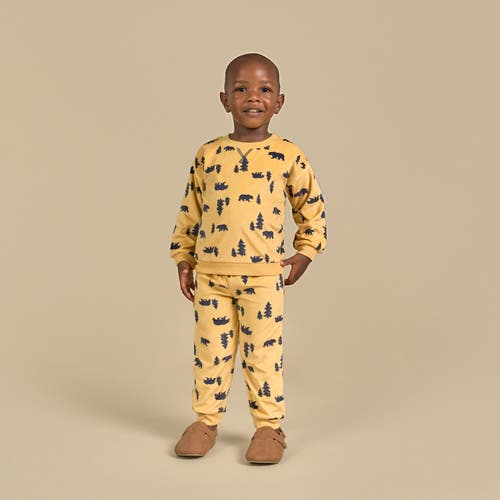Modern Moments™ By Gerber Fleece Pajama Top & Pant Set In Yellow Forest