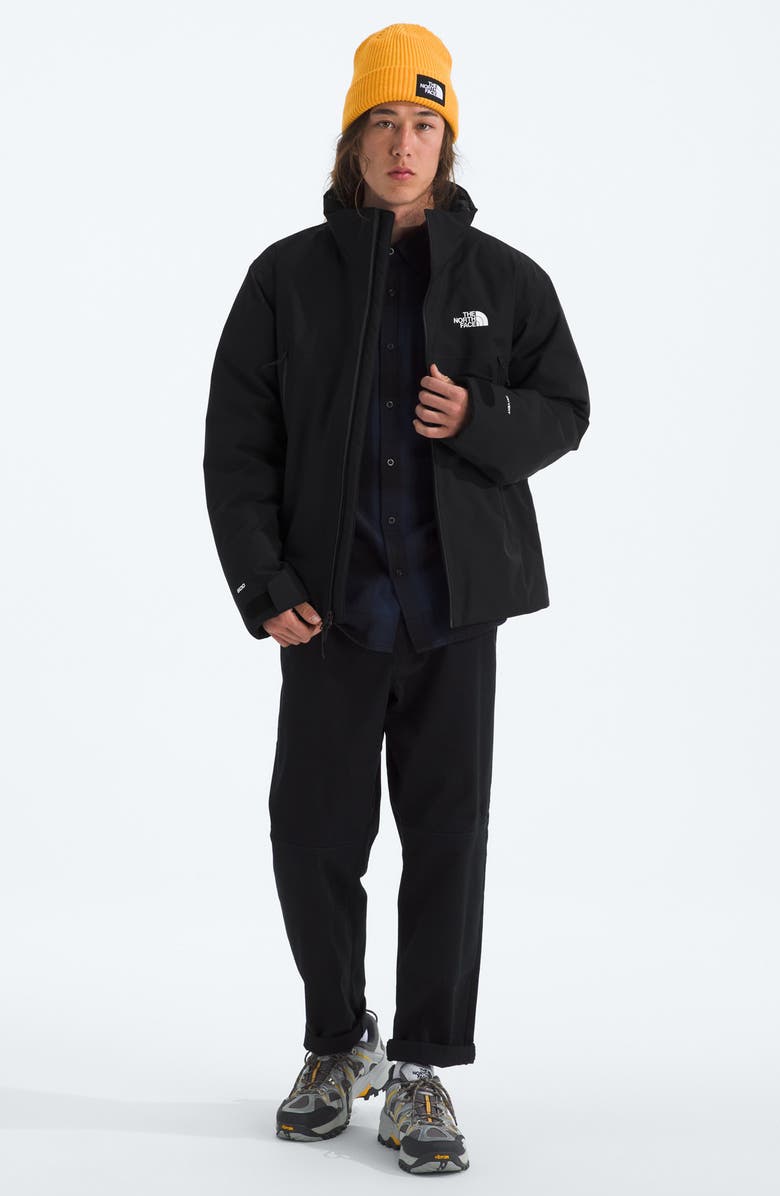 The North Face Mountain Range Waterproof Down Jacket, Alternate, color, Tnf Black