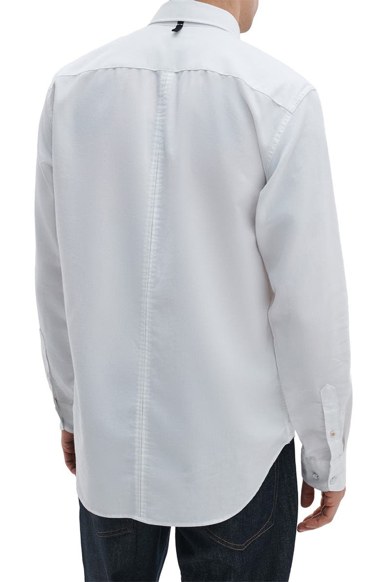 rag & bone Tomlin Cotton Dobby Button-Up Shirt, Alternate, color, White