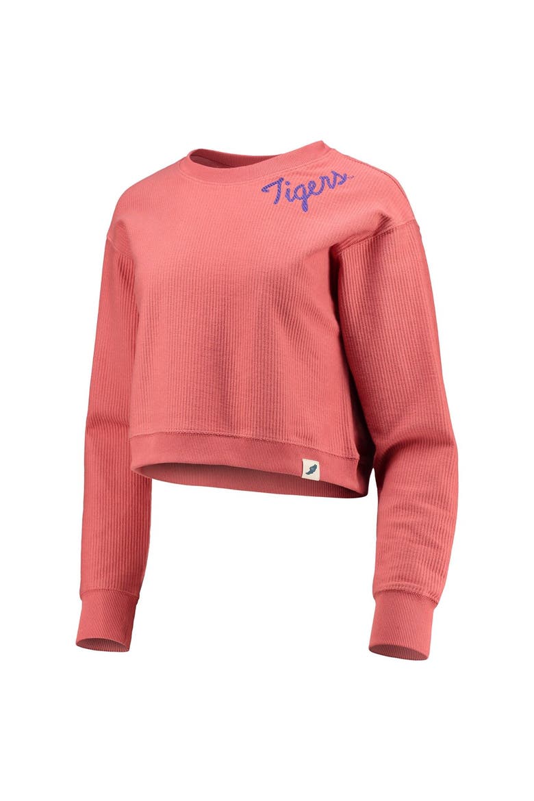 Women's League Collegiate Wear Orange Clemson Tigers Corded Timber Cropped Pullover Sweatshirt, Alternate, color, Orange