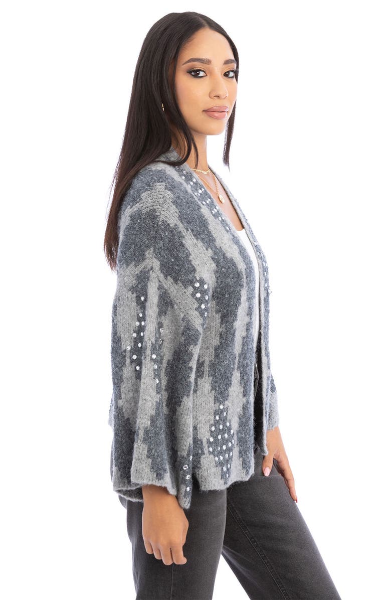 SAACHI Crystal Embellished Patterned Topper, Alternate, color,