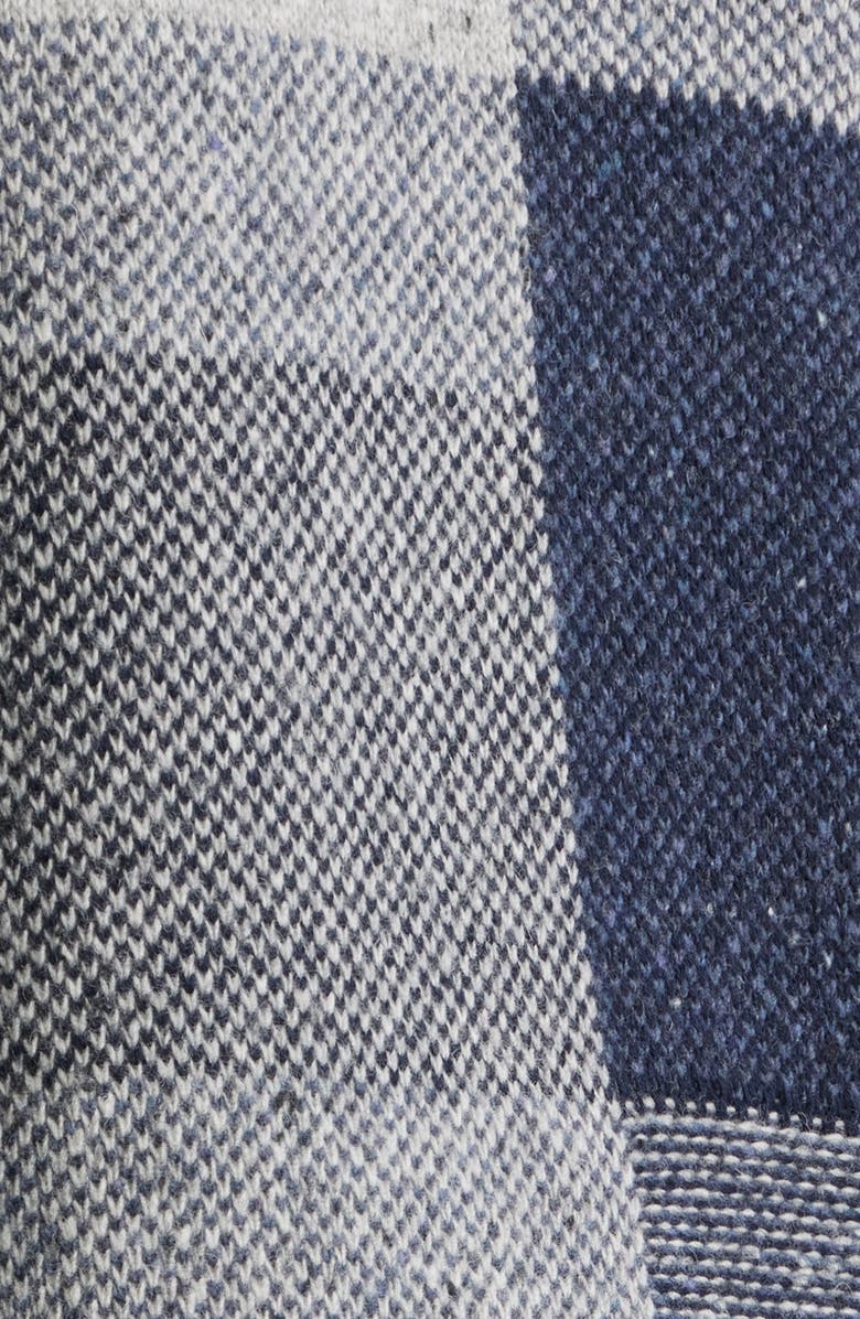 PS Paul Smith Patchwork Cotton & Wool Blend Zip Cardigan, Alternate, color, Very Dark Navy