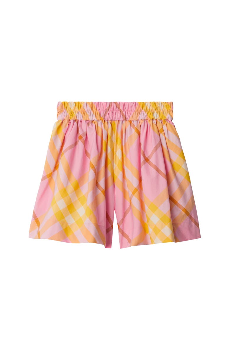 Burberry Check Cotton Shorts, Main, color, 
