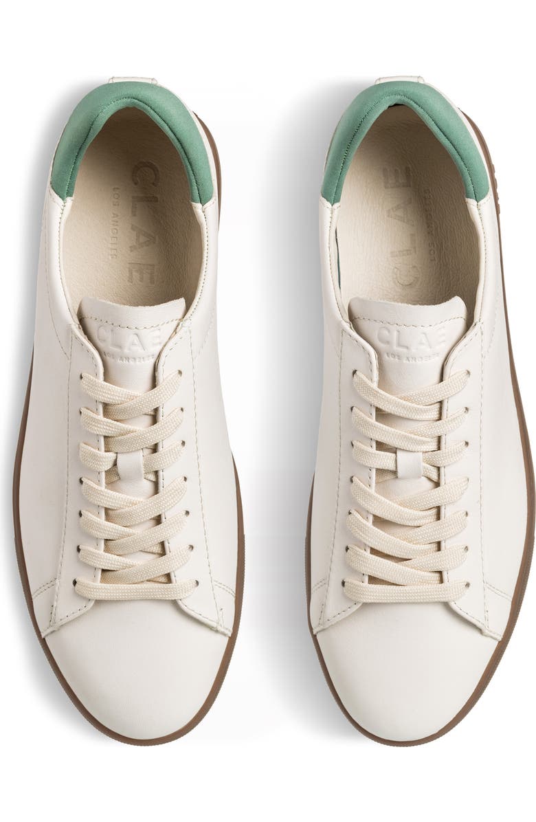 CLAE Bradley Low Top Sneaker, Alternate, color, Offwhite Basil Dark Gum