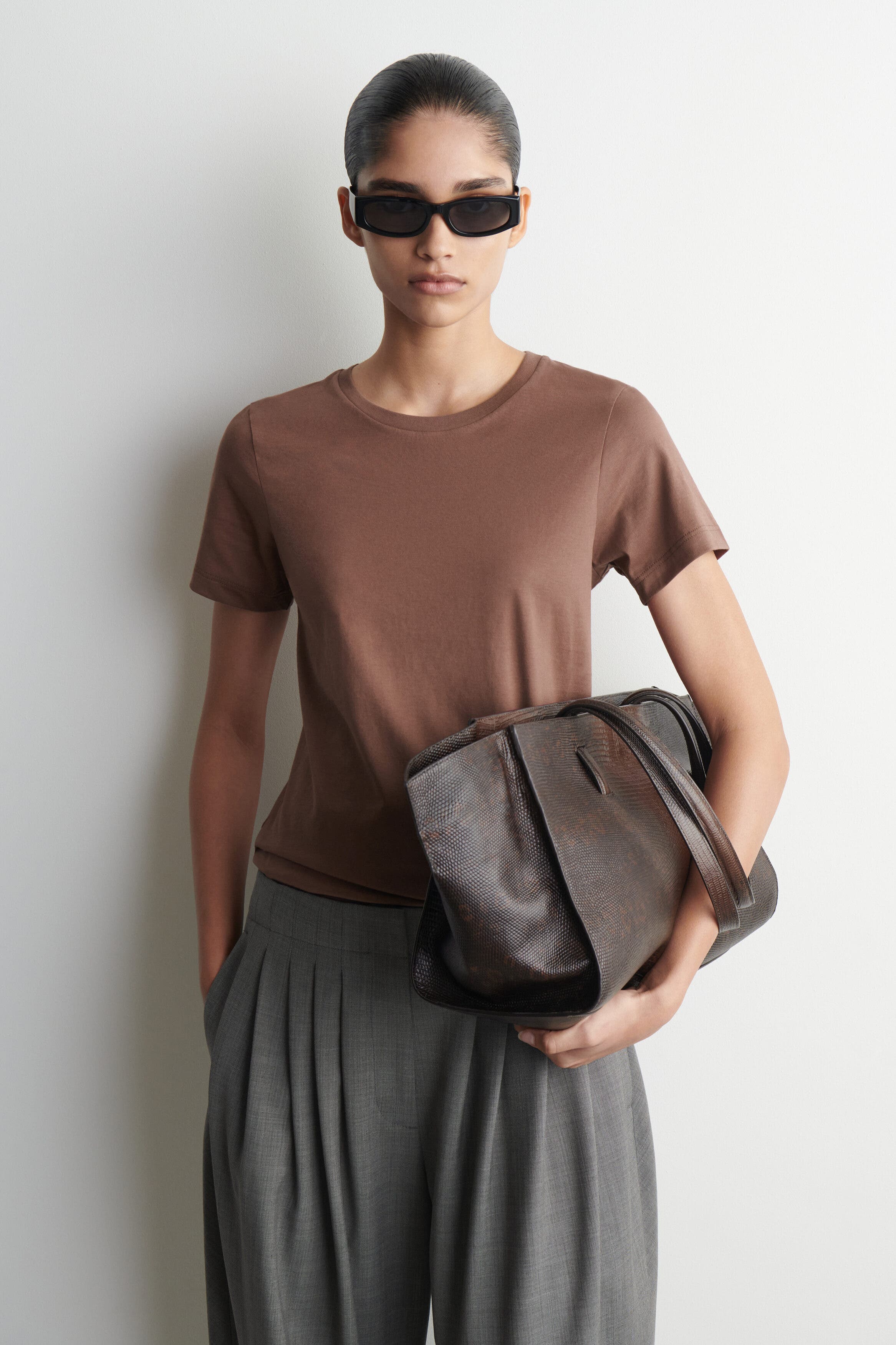 Cotton-Modal Crew-Neck T-Shirt - image 5