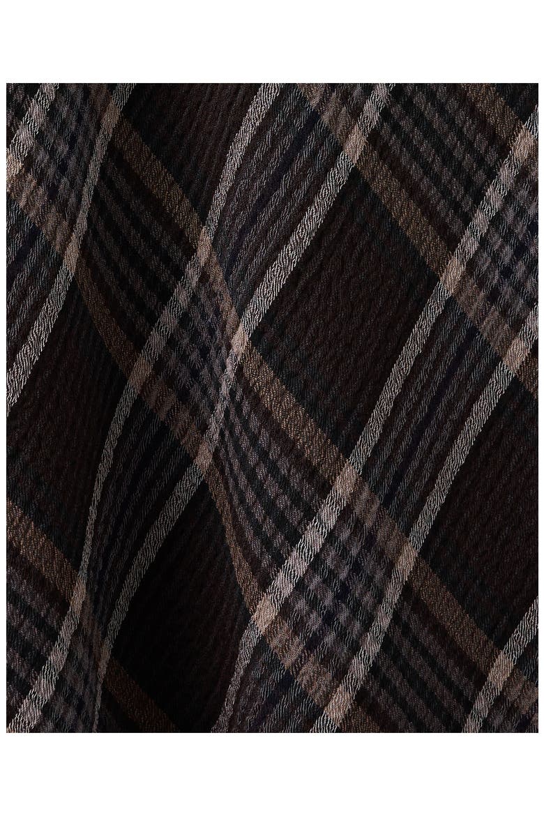 Checked Midi Skirt, Alternate, color, BROWN