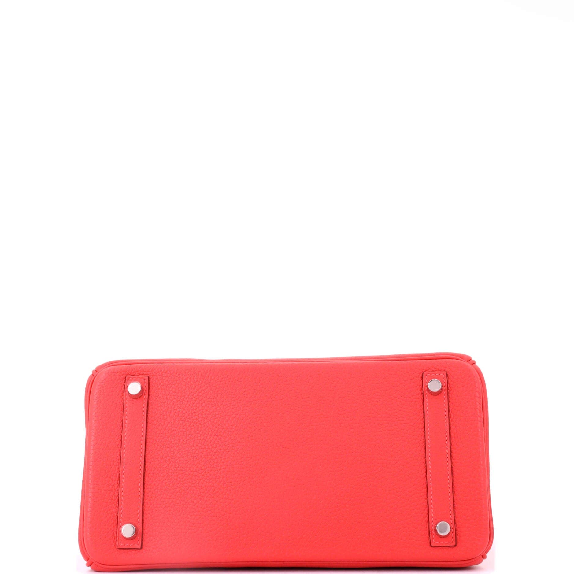 Pre-Owned Hermes Birkin Handbag Red Togo with Palladium Hardware 30, Alternate, color, Rouge Pivoine