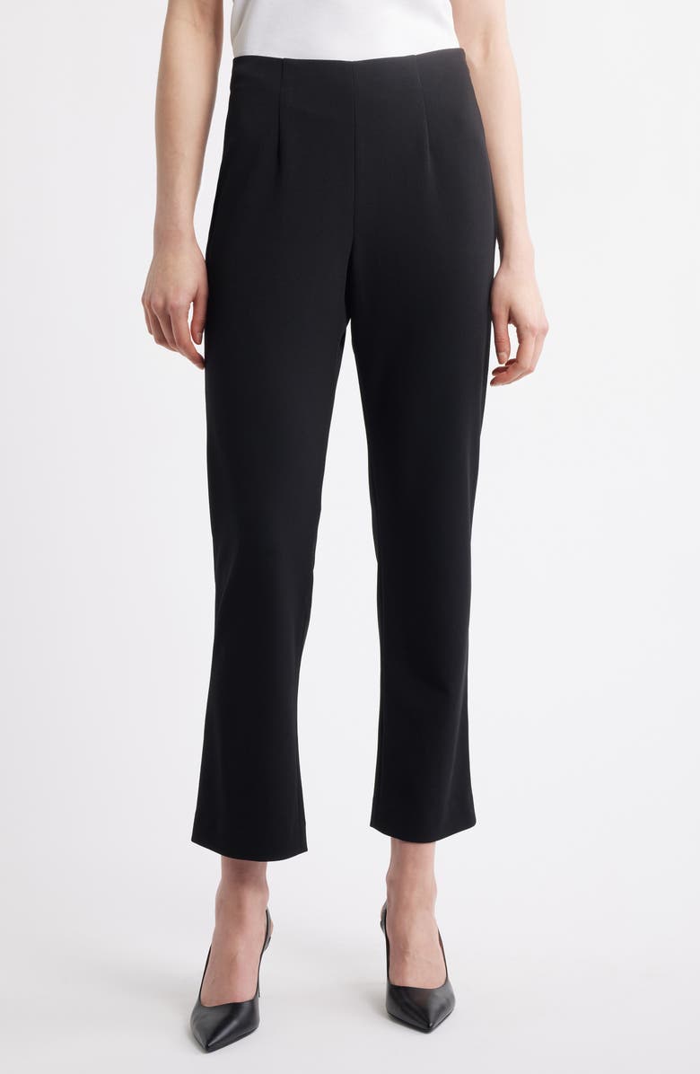 Ming Wang x Tanya Foster Deco Pintuck Crepe Pants, Main, color, 