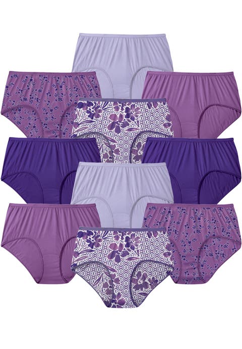 Full Coverage Cotton Brief 10 Pack (plus)