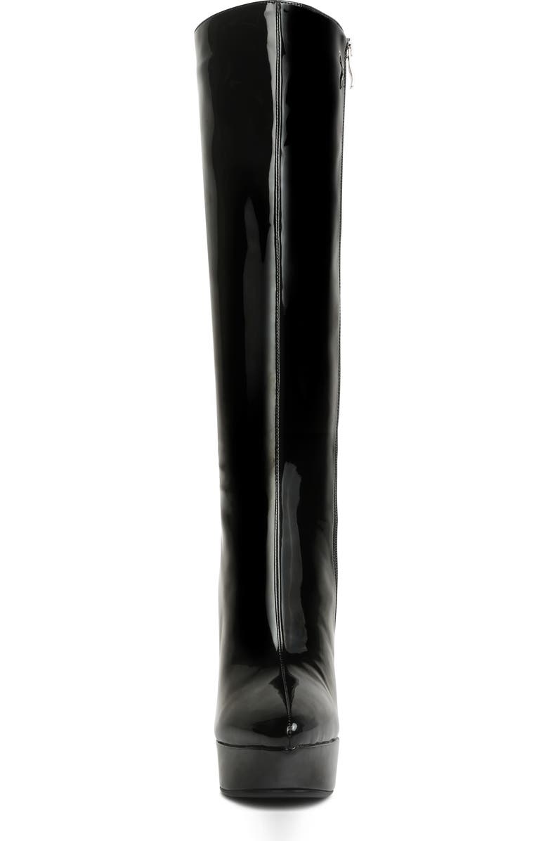 Rag & Co Chatton Platform Knee High Boot, Alternate, color, Black
