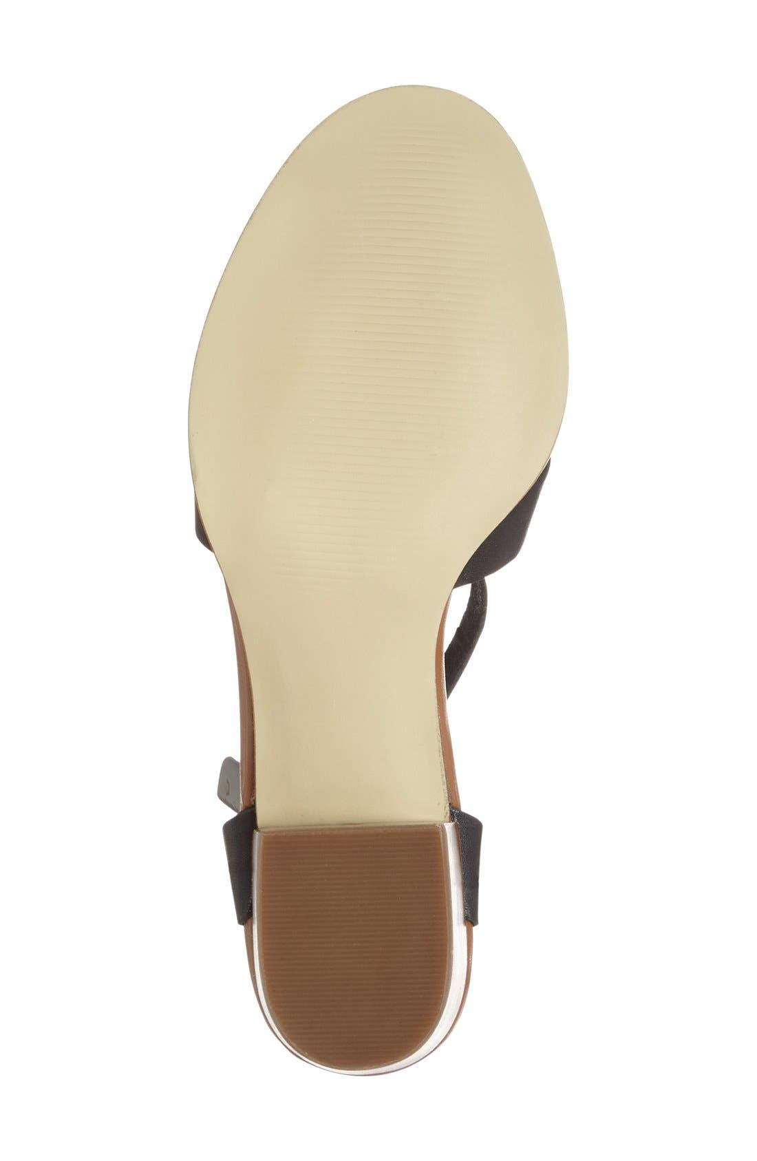 'Savannah' Sandal, Alternate, color, BLACK