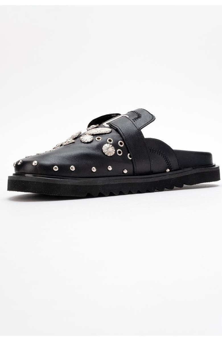 Forever & Always Shoes Maril Leather Buckle Sandal, Alternate, color, Black Leather