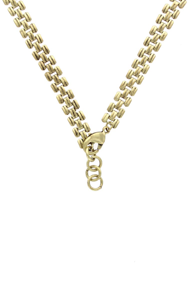 OLIVIA WELLES Catalina Cluster Bib Necklace, Alternate, color, Burnished Gold / Multi