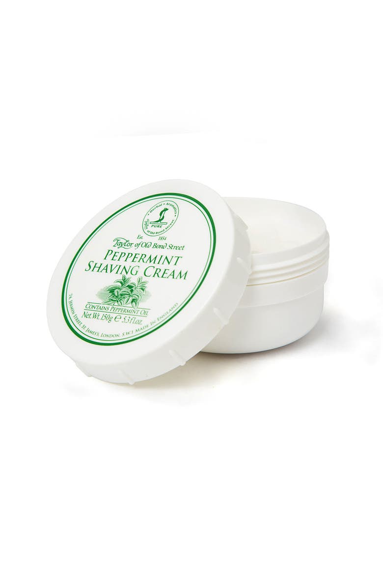 Peppermint Shaving Cream Bowl, Alternate, color, White