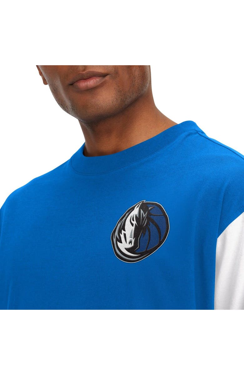 TOMMY JEANS Men's Tommy Jeans Royal Dallas Mavericks Richie Color Block Long Sleeve T-Shirt, Alternate, color, Royal