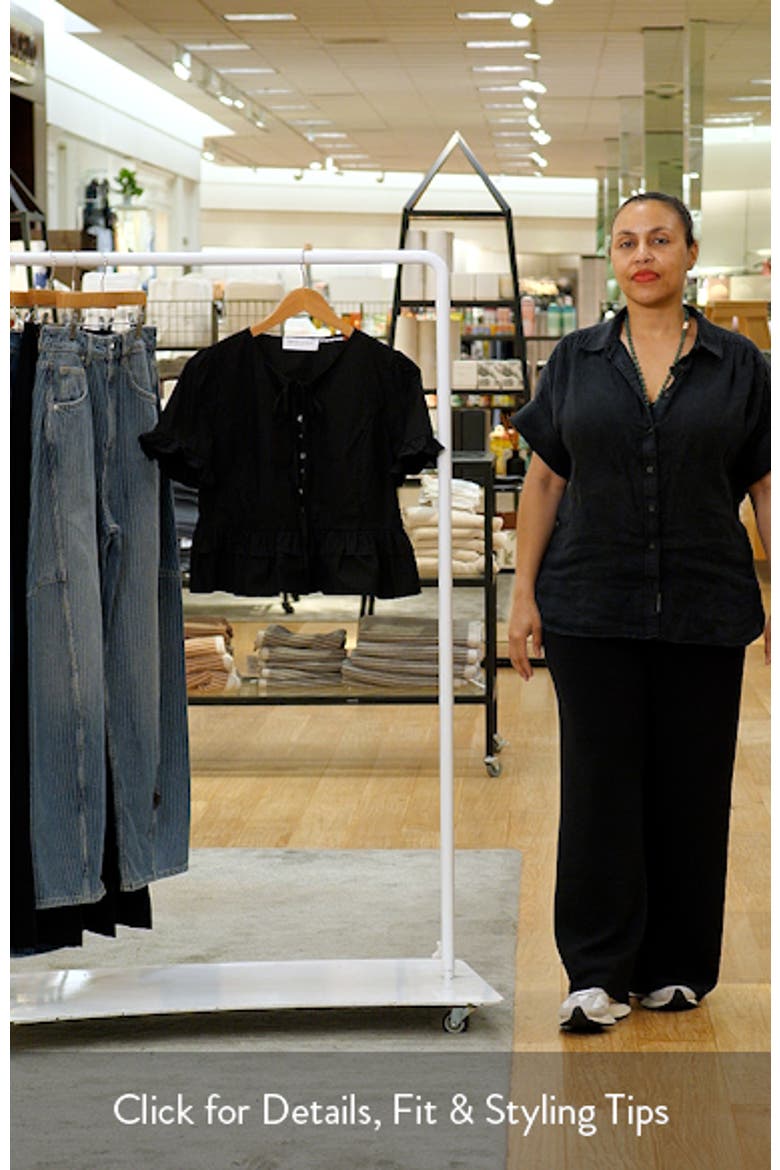 Sorcha Button-Up Peplum Top video