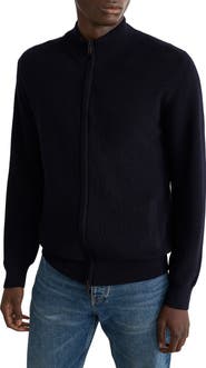 Eton Merino Wool Full Zip Cardigan