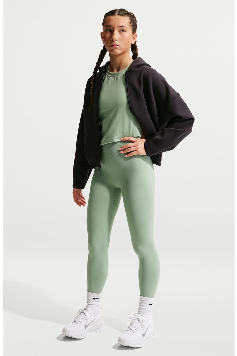 Kids' Mavn Dri-FIT High Waist Leggings, Main, color, STEAM/ STEAM