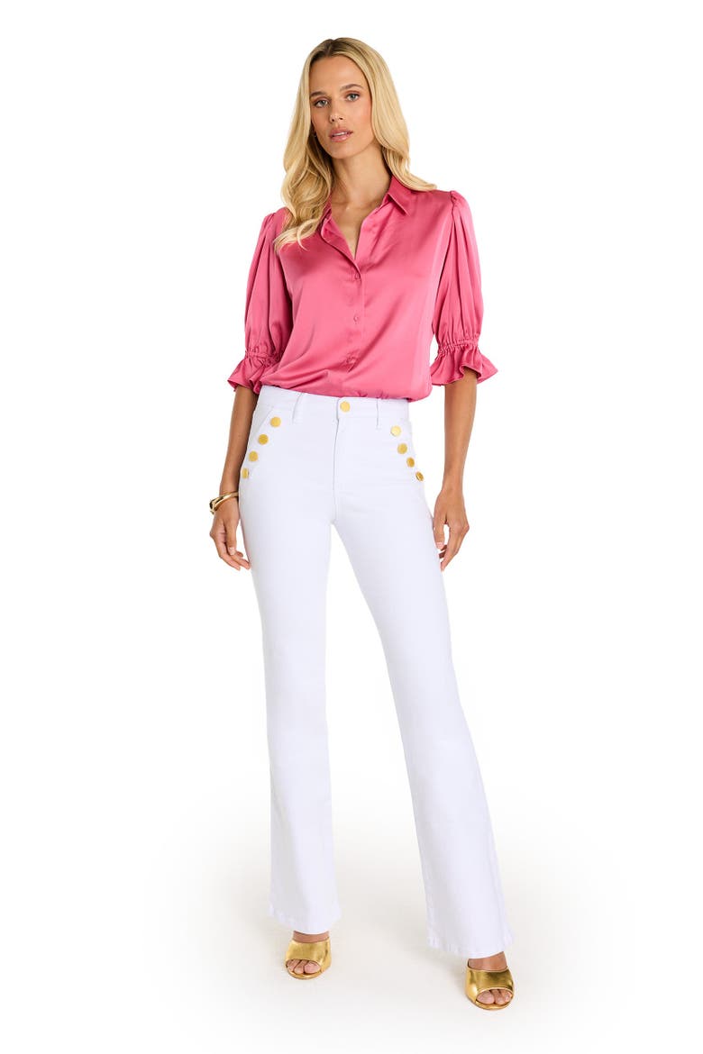 Cindy Ruffle Sleeve Shirt, Alternate, color, Petal Pink