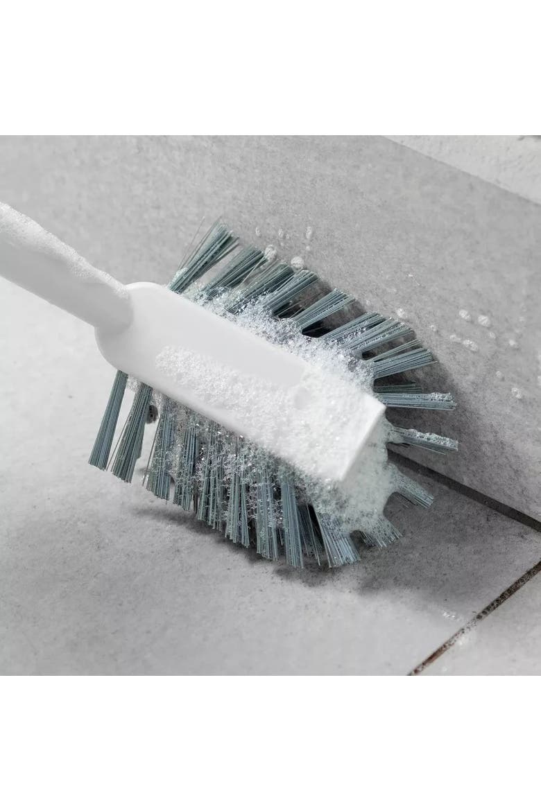 Multipurpose Heavy Duty Ergonomic Scrub Brush, Alternate, color, White