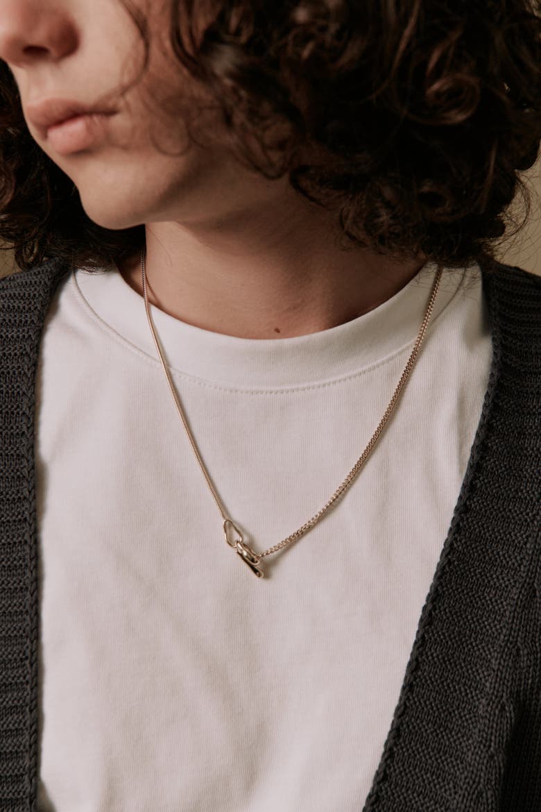 Alva Mixed Chain Necklace, Alternate, color, Recycled Gold Vermeil