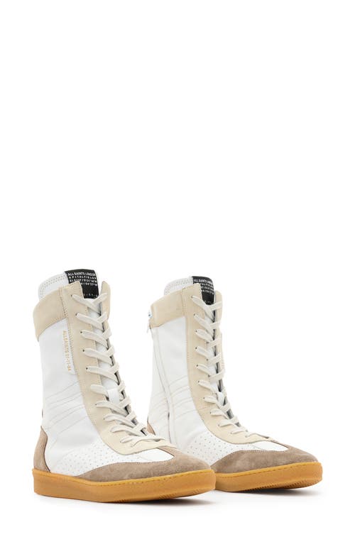Allsaints Louise High Top Sneaker In Brown