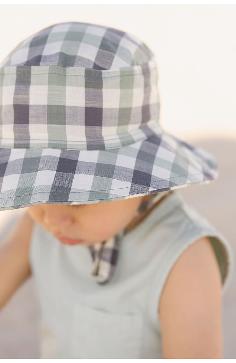 Pehr Checkmate Organic Cotton Bucket Hat, Alternate, color, 