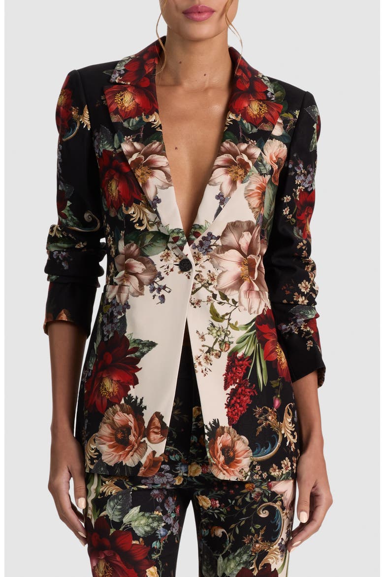 Breann Fitted Blazer, Main, color, FLORAL RADIANCE